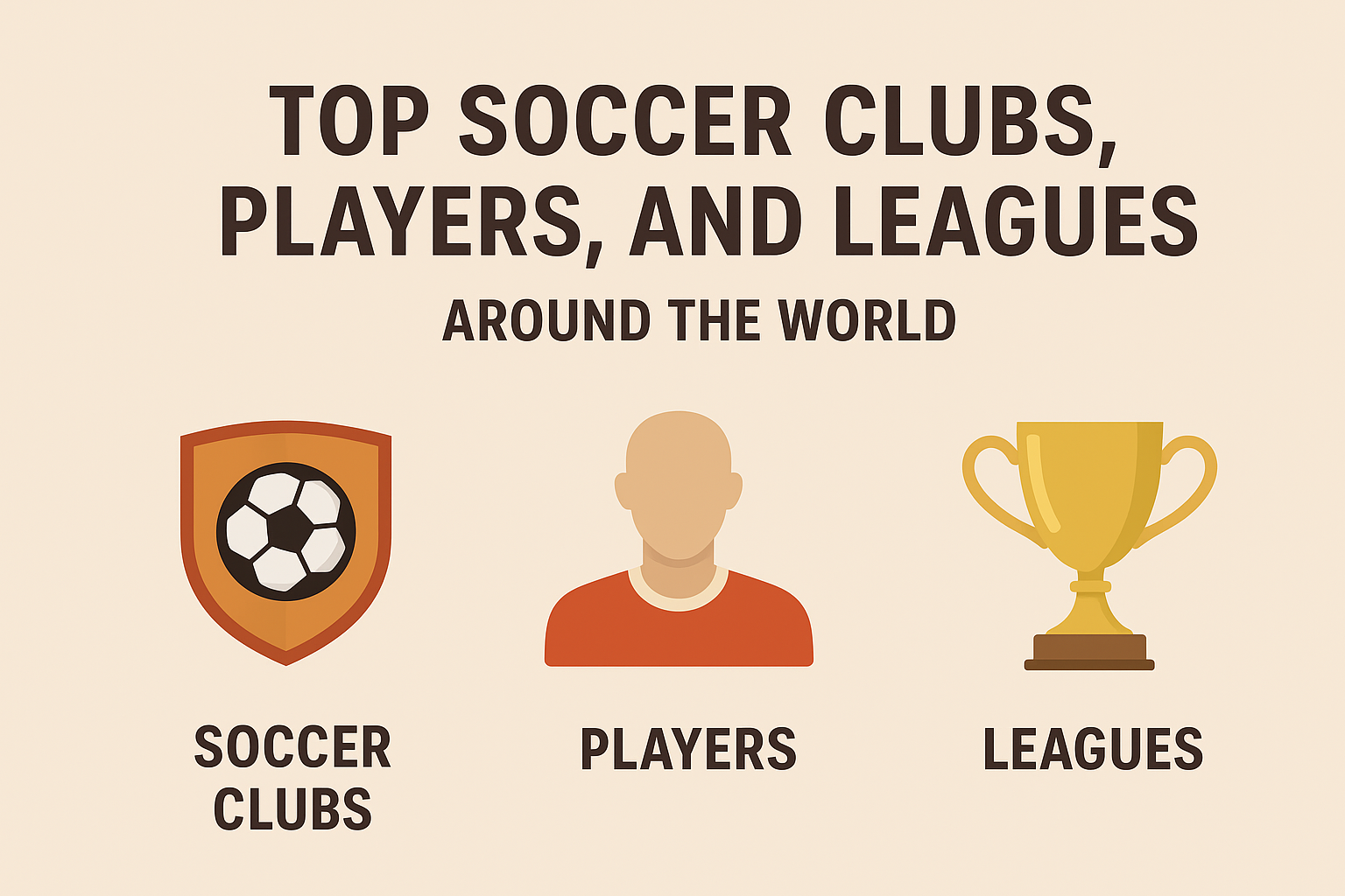 The biggest soccer clubs and players in the world. Biggest leagues currently.
