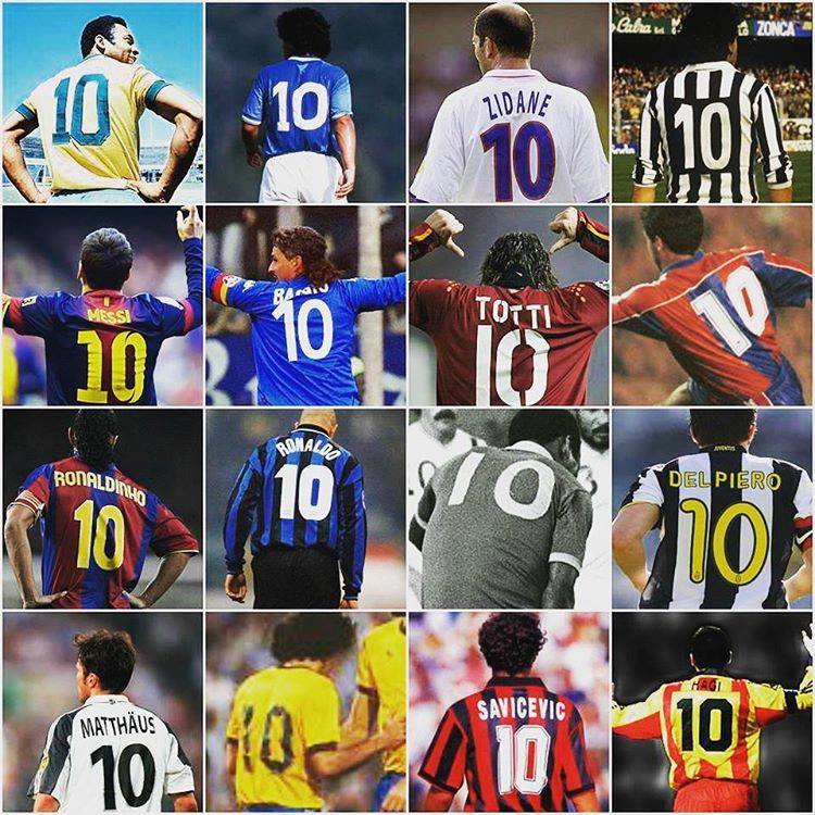 The best number 10s in the football history. Pele, Zidan, Maradona, Messi, Bagio, Totti, Ronaldinho and many more