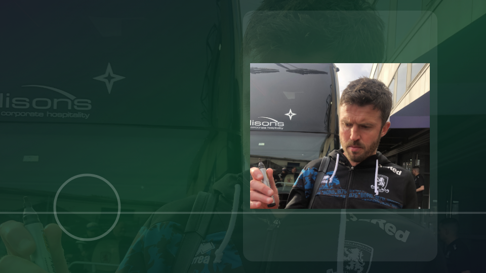 Michael Carrick on the touchline during a 2025 football match, illustrating coaching decisions and match preparation.