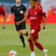 Liverpool players during a 2022 friendly against RB Leipzig, used as a real match-context feature image for the Anfield farewell analysis.