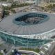 Tottenham Hotspur Stadium exterior, used as the feature image for a Premier League final-day survival analysis.
